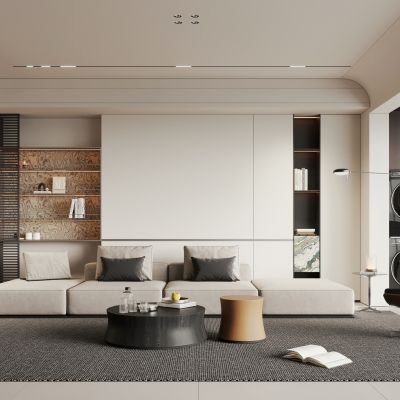 现代简约客厅 横厅