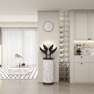 现代玄关过道 隔断