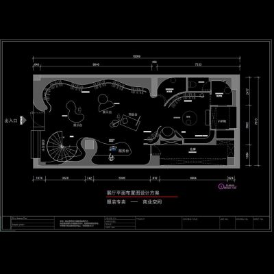 服装店平面布置图