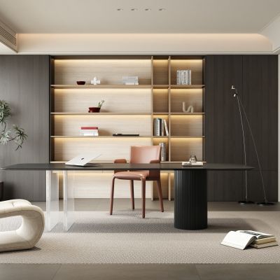 意式简约书房 现代简约书房