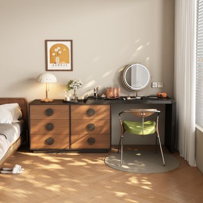 中古风侘寂梳妆台3D模型