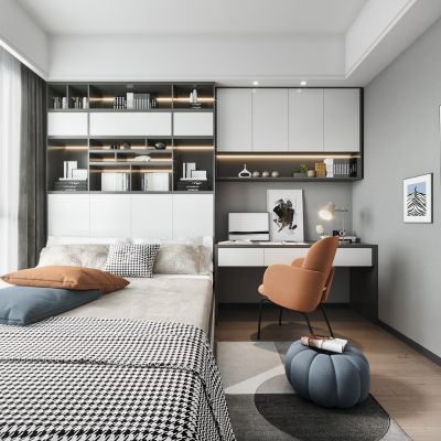 现代榻榻米卧室