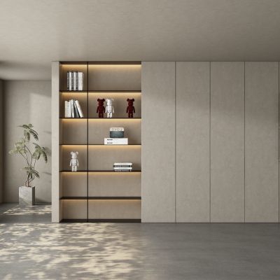 现代茶室背景墙