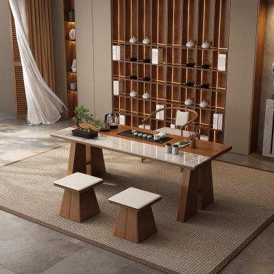 宋式新中式茶室 茶桌椅
