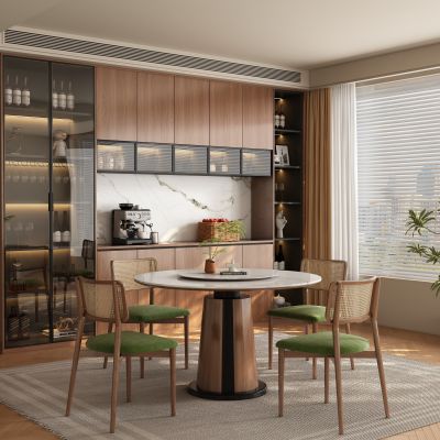 中古风餐厅 餐桌椅