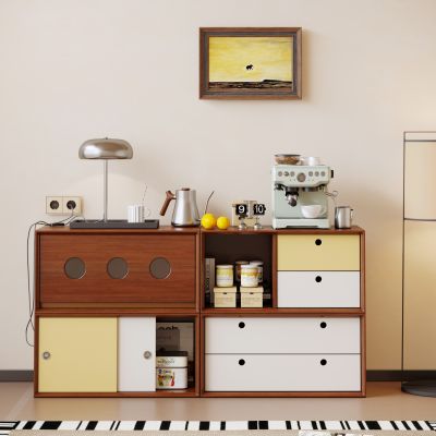 中古风储物柜  实木餐边柜 组合斗柜 收纳柜