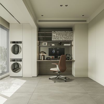 現(xiàn)代書房3D模型