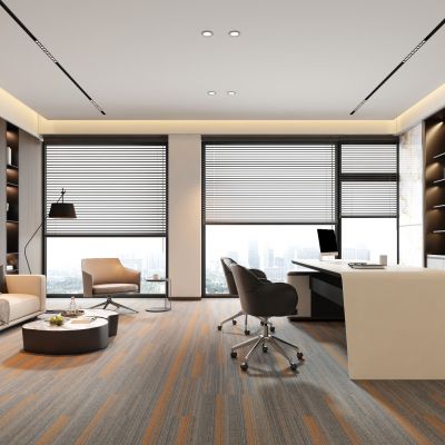 现代简约经理室 意式经理办公室