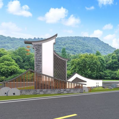新中式村标 精神堡垒