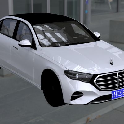 全新奔驰E300L长轴版高度还原实车外观线条车身比例