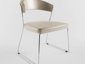现代皮革单椅