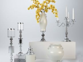欧式风格烛台花瓶花卉饰品摆件