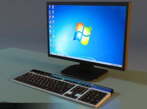 台式电脑显示屏键盘