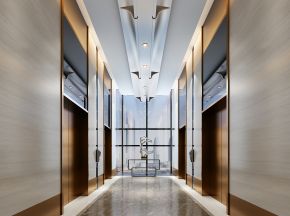 走廊电梯间现代风格