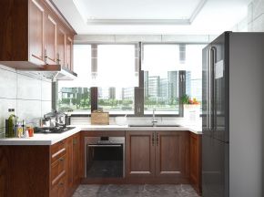 美式风格厨房橱柜   厨房电器 厨房用品