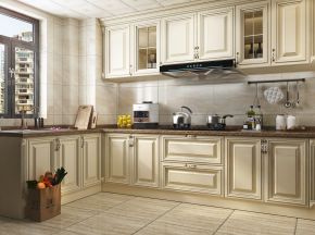 简美风格厨房橱柜   厨房电器 厨房用品