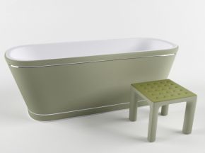北欧绿色浴缸