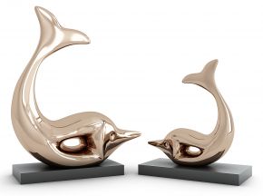 海豚摆件雕塑