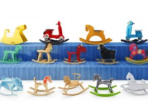现代儿童木马摇椅玩具