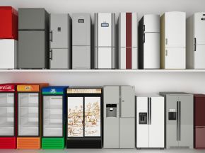 现代冰箱冰柜饮料柜组合