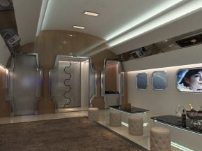 KTV，多人沙发，屏幕，异形门，飞机舱