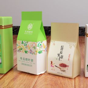 现代茶叶盒薏米茶