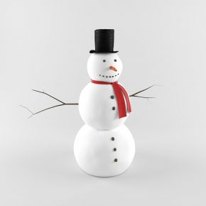 雪人，雪堆，圣诞小品，圣诞装饰
