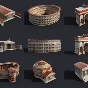 古罗马建筑群，竞技场，斗兽场，角斗场，万神殿，众议厅，罗马凯旋门