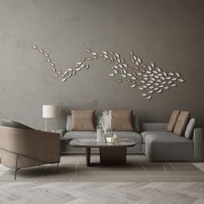 现代家居组合，饰品，沙发柜子挂画