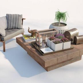 现代庭院休闲沙发椅组合