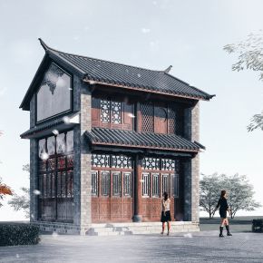中式古建筑商业街