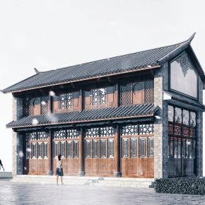 中式古建筑商业街