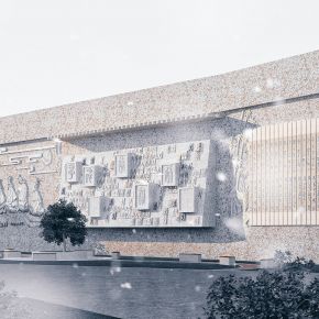 孔子文化墙，校园文化雕塑