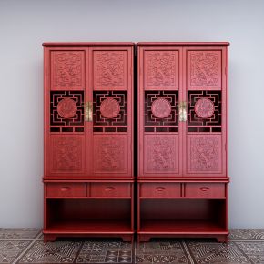 中式博古架 衣柜 书柜 书架 置物架 装饰柜
