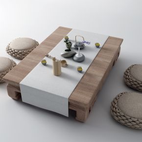 新中式茶桌椅 坐垫
