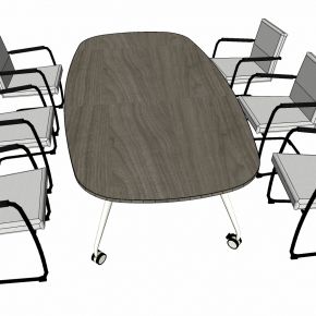 现代办公家具会议室会议桌椅子