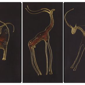 抽象小鹿装饰画
