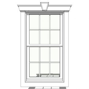 欧式法式窗户su模型下载