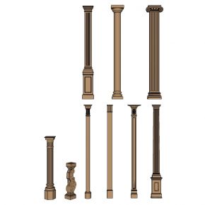 欧式法式罗马柱柱子柱头柱基装饰柱子