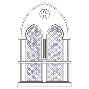 欧式法式伊斯兰波斯新疆建筑弧形窗户
