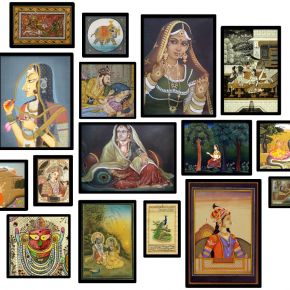 印度民族民俗装饰画挂画
