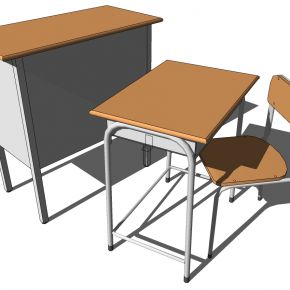 现代学校课桌椅