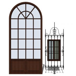 0软件打开,该门窗素材大小是714.7kb,素材配置:vray,贴图.