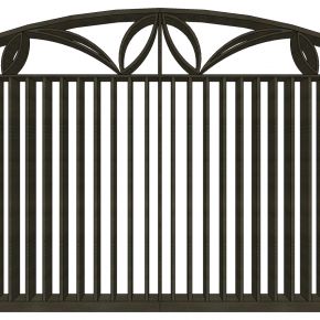 欧式铁艺大门su模型下载