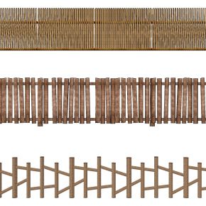 竹篱笆栅栏农家乐民宿墙