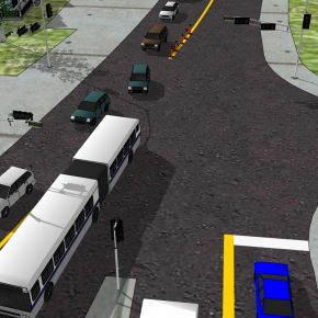 繁华道路景观