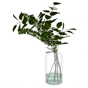 现代玻璃花瓶插花花艺摆件