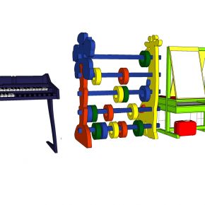 儿童玩具构件电子琴构件画板