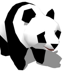 熊猫动物雕塑摆件