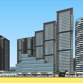 高层住宅+酒店公寓总体模型